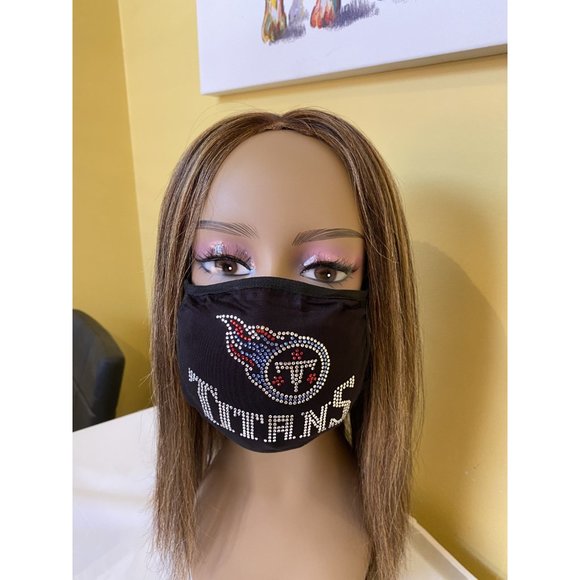 Tennessee Titans Bling Rhinestone Face Mask - Picture 5 of 11